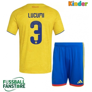 Kolumbien Jhon Lucumi #3 Replik Heimtrikot Kinder WM 2026 Kurzarm (+ Kurze Hosen)